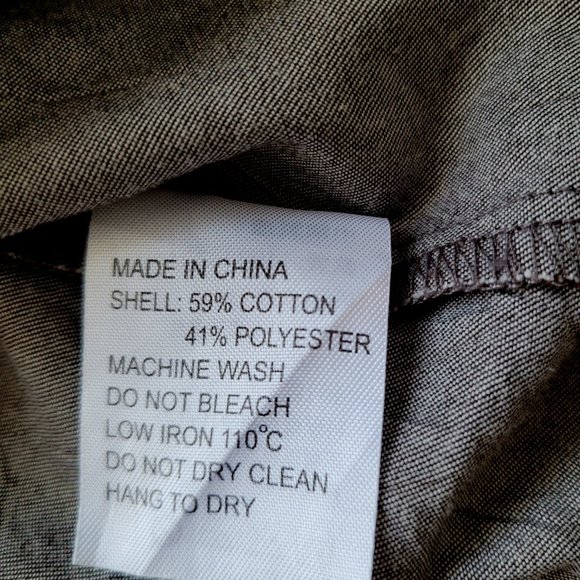 Abase Women's Tunic Shirt Lace Up * Khaki * 59% Cotton 3/4 * Bell Sleeve * Small - Picture 8 of 10